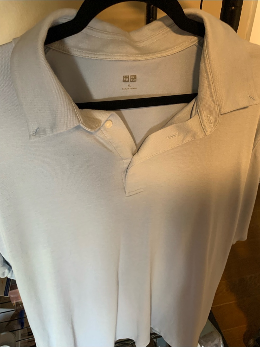 UNIQLO Men’s Button Up Polo Top Officewear